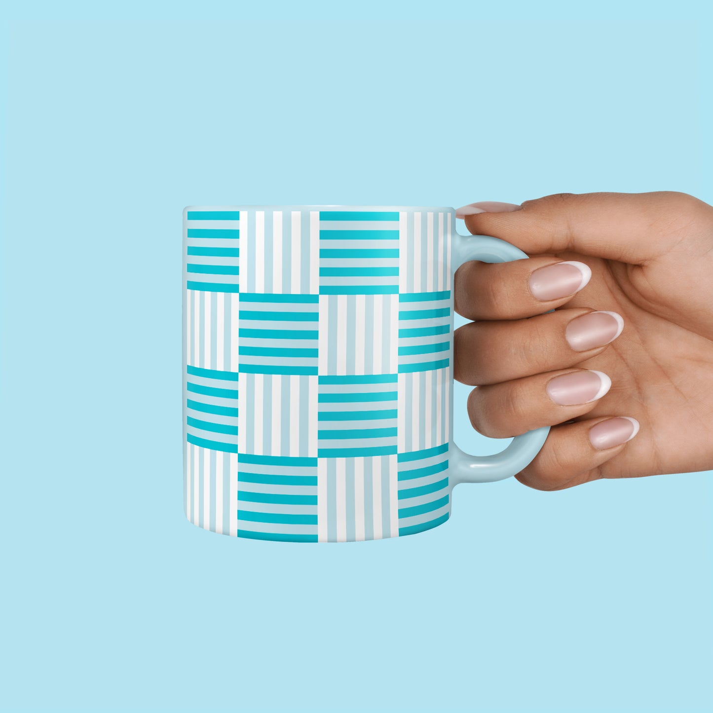 Graphic Weave Mug